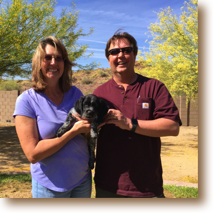 Olivia "Shadow" is now in New Mexico with Stacey and Sally.