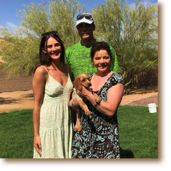 Riley was last to leave for Utah with Curt, Amy and Caitlin.
