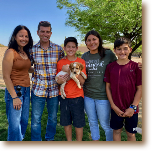 Scout has a fun new family in Tucson, Arizona.