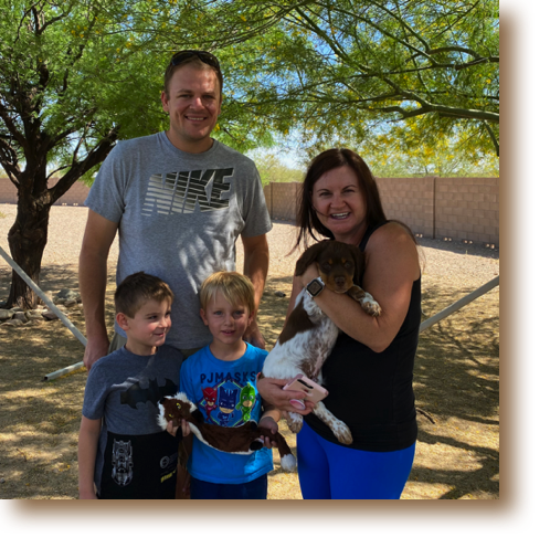 Shadow will be called Maui. He joins his new family in Flagstaff, Arizona.