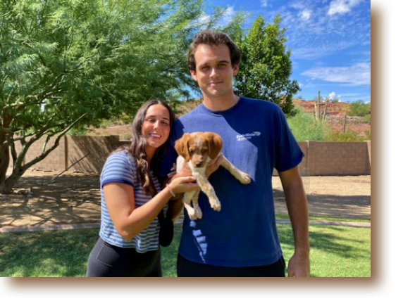 Toffee is now "Taffy" and is at home with Carter in Cave Creek, Arizona